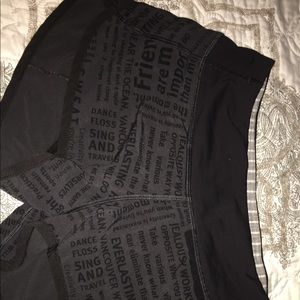 Lululemon manifesto speed shorts black/grey VEUC